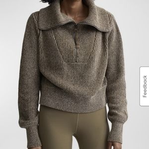 Varley Mentone half zip sweater